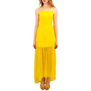 Azeeza Womens  Paloma Silk-Trim Gown
